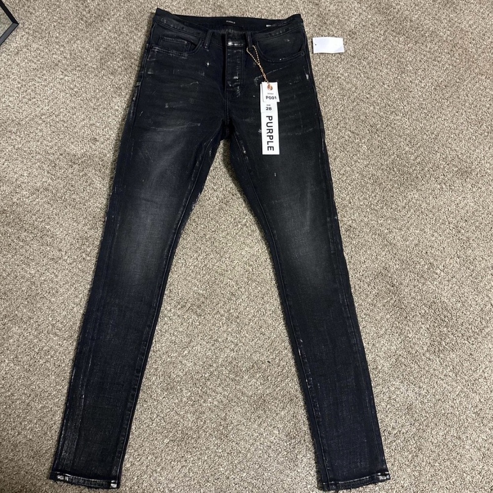 PURPLE SKINNY JEANS MENS SZ 28